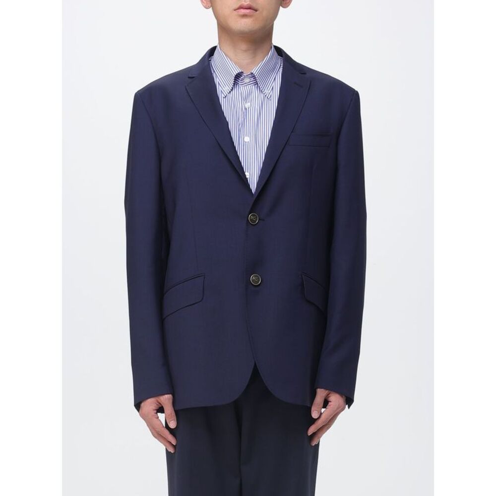 Etro Men Single Breasted Wool Blazer Etro